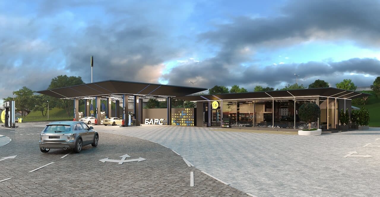 Архітектура та дизайн для АЗК Gas Station BARS - фото 1 | ASTY