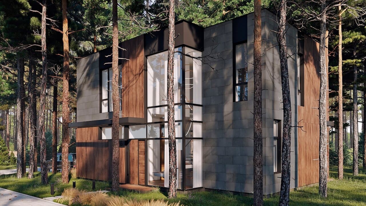 Лаконічний дизайн двоповерхового будинку Goodlife Park | ASTY