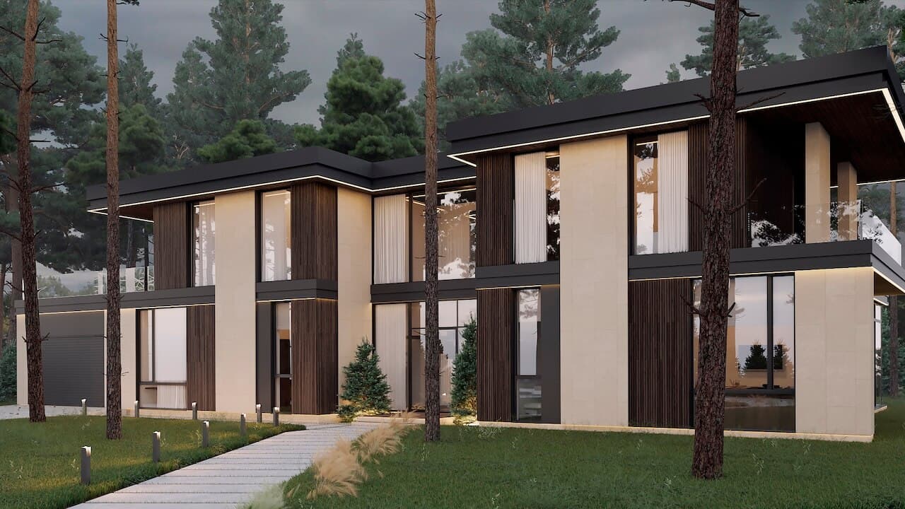 Дизайн приватного будинку в лісі Goodlife Park | ASTY